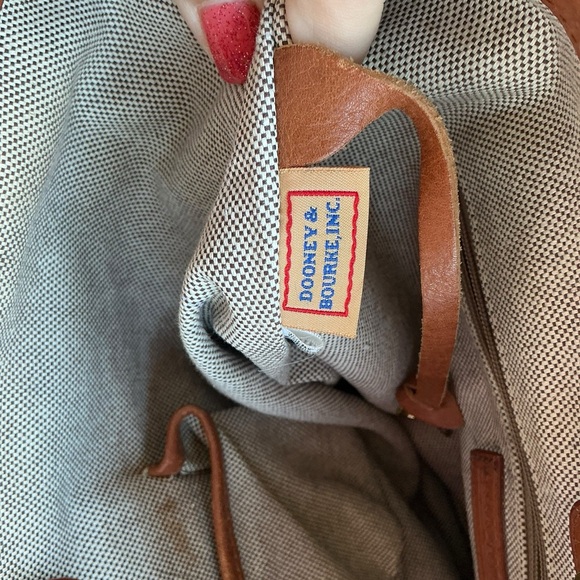 Dooney & Bourke Jenna Signature Collection Logo Tassel Tote Bag - Picture 12 of 14